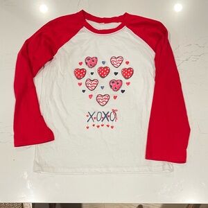 Girls heart valentine shirt